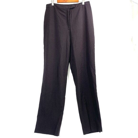 Ann Taylor Straight Leg Stretch Career Trouser Black Size 8 Style#42-36880 - Picture 1 of 4